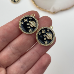 Кулон Чорні Зорі Gold