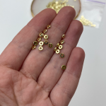 Намистина Рондель 4 мм х 1 мм Упаковка 20 шт. Gold