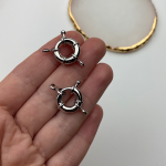 Застібка 15 мм Гіпоалергенна Silver