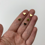 Намистина Сердечко 6 мм Gold Ціна за 1 шт.