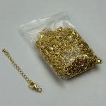 Застібка Карабін з Подовжувачем 5 см Gold 100 шт.