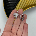 Швензи / Сережки «Зірка»  Silver